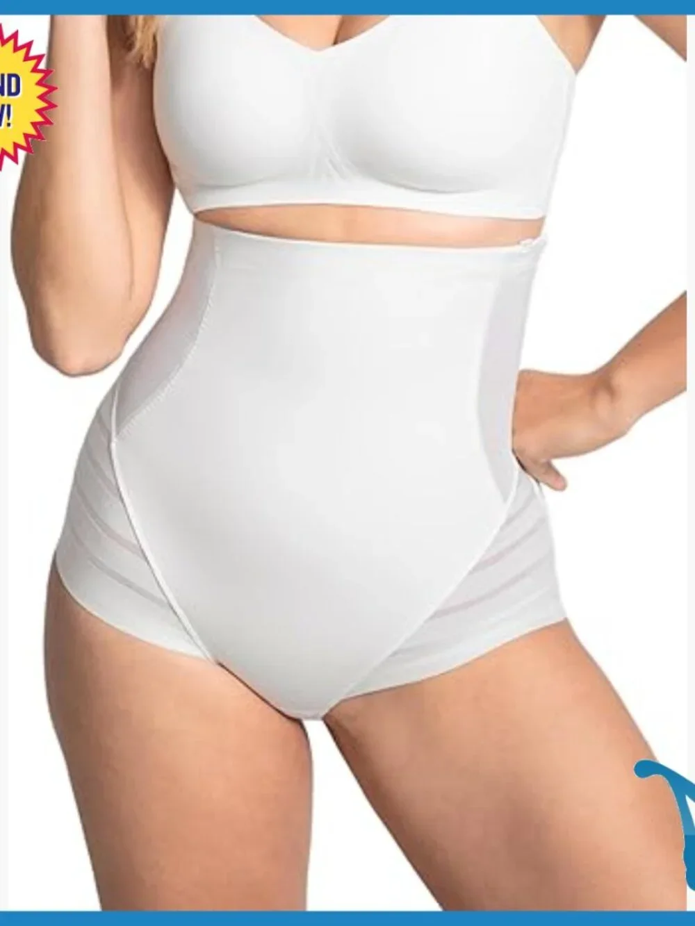 High Compression Tummy Control Shapewear Brief - Size XL - Nylon Elastane